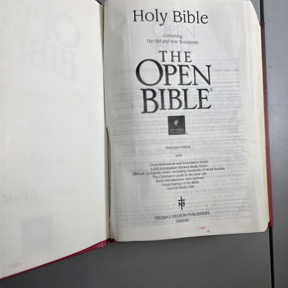 Nelson The Open Bible New Living Translation Hardcover - Picture 3 of 11